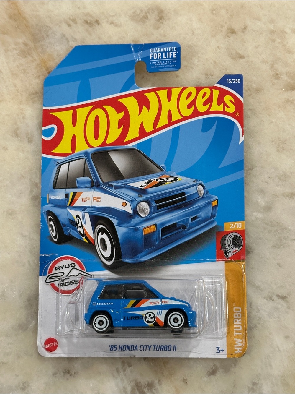 Hot Wheels '85 Honda City Turbo II Toy Car - Blue